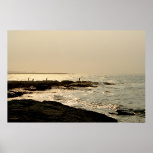Pêcheurs en affiche de photographie de Newport