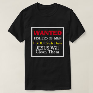 Pêcheurs Recherchés De T-shirts Chrétiens Homme