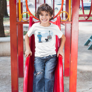 Pechschwarzer Katzenpolizist und Unfall T-Shirt