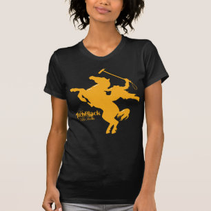 Pechschwarzes Polo-Team zierliche T T-Shirt