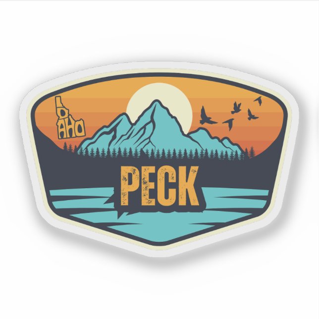 Peck, Idaho Aufkleber (Vorderseite)