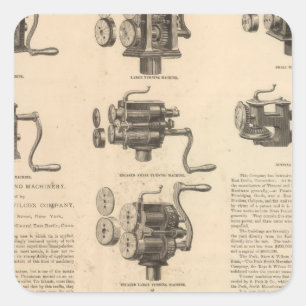 Peck, Laderaum und Wilcox Company Quadratischer Aufkleber