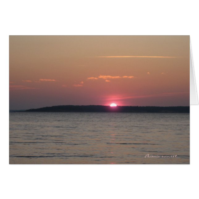 Peconic Sunset Card (leer) (Vorderseite (Horizontal))