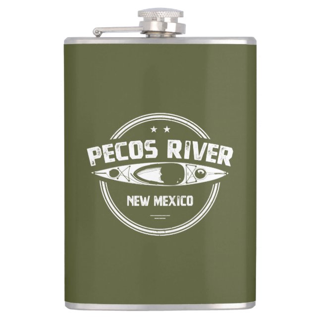 Pecos Fluss New Mexico Kajaking Flachmann (Vorderseite)