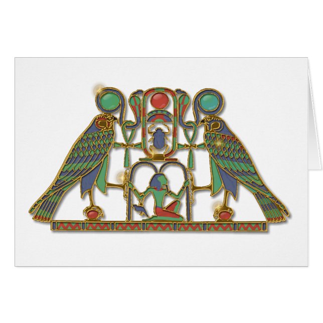Pectorale de Dieu égyptien Horus (Devant horizontal)