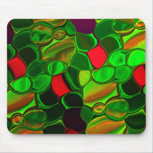 Pedaços de cores, círculos e formas arredondadas. mousepad