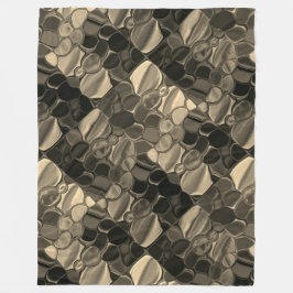 Pedaços marons, círculos e formas arredondadas. fleecedecke