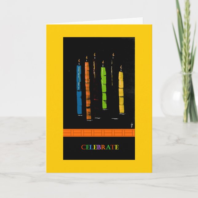 PedagogyGreetings Karte: Kerzen Karte (Vorderseite)