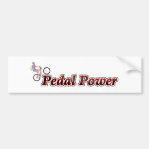 Pedal-Power Autoaufkleber