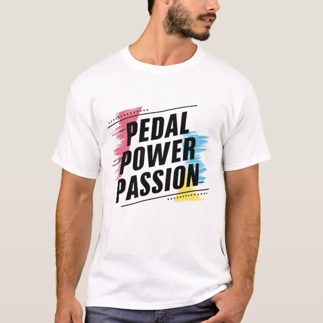 Pedal Power Passion, Fahrrad-T - Shirt (Vorderseite)