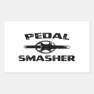 Pedal Smasher Rechteckiger Aufkleber