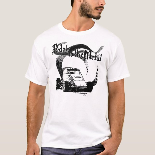 Pedal zum Metall sprinten T-Shirt (Vorderseite)