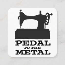 Pedal zur Medaillen-Quadrat-Karte Quadratische Visitenkarte