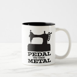 Pedal zur MetallTasse Zweifarbige Tasse