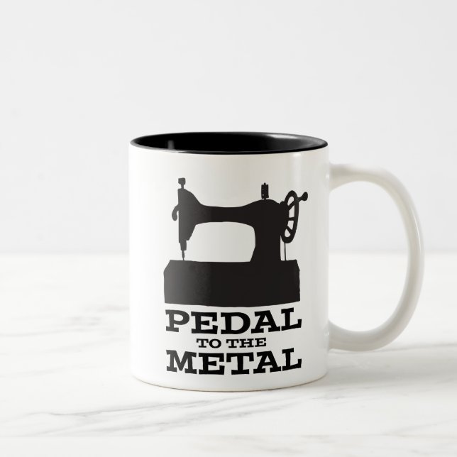 Pedal zur MetallTasse Zweifarbige Tasse (Rechts)