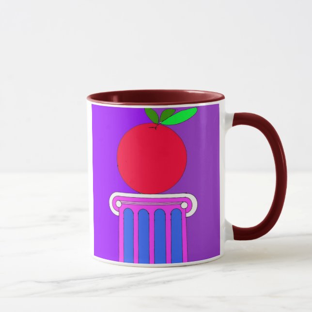 pedastal mit der Apfel-Tasse Tasse (Rechts)