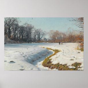 Peder Monsted - Sonniger Wintertag Poster