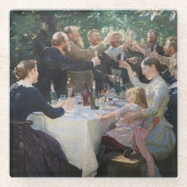 Peder Severin Kroyer - Angesagt, Angesagt, Hurrah! Glasuntersetzer (Vorderseite)