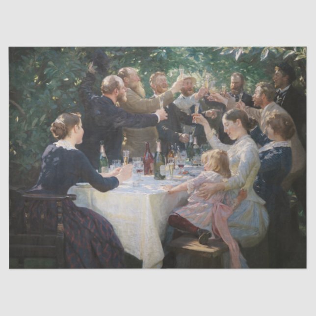 Peder Severin Kroyer - Angesagt, Angesagt, Hurrah! Seidenpapier (Vorderseite)