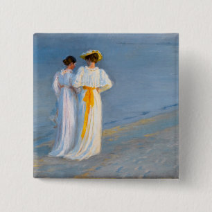 Peder Severin Kroyer - Anna Ancher & Marie Kroyer Button