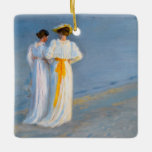 Peder Severin Kroyer - Anna Ancher & Marie Kroyer Keramikornament<br><div class="desc">Anna Ancher und Marie Kroyer am Strand Skagen - Peder Severin Kroyer,  1893</div>