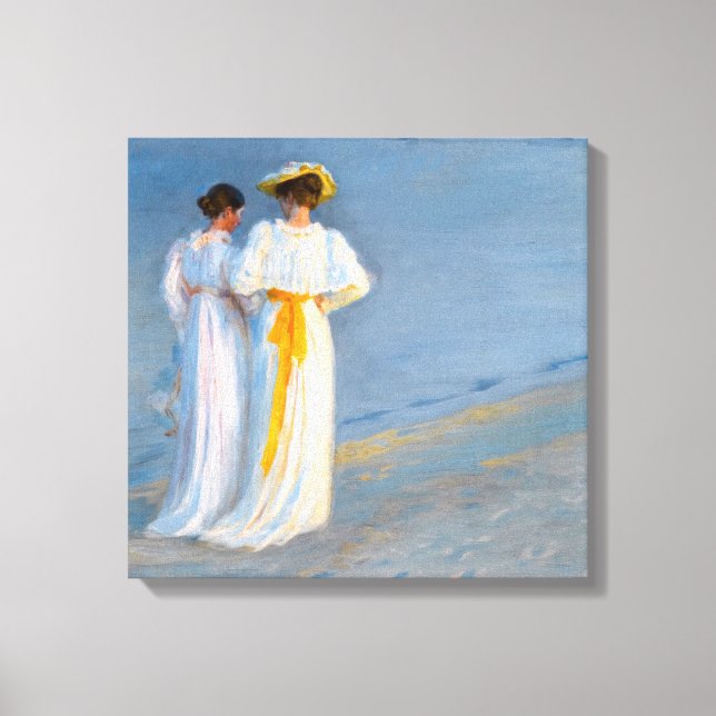 Peder Severin Kroyer - Anna Ancher & Marie Kroyer Leinwanddruck (Vorderseite)