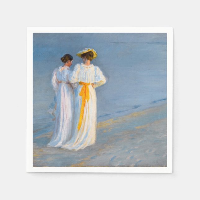 Peder Severin Kroyer - Anna Ancher & Marie Kroyer Serviette (Vorderseite)