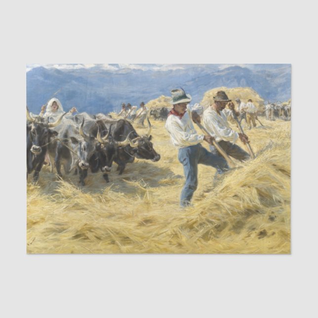 Peder Severin Kroyer - Bedrohung in den Abruzzen Seidenpapier (Vorderseite)