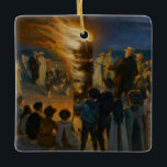 Peder Severin Kroyer - Feierabend im Mittsommer Keramikornament<br><div class="desc">Mittsommer-Eve-Bonfire am Skagen's Beach - Peder Severin Kroyer, 1906</div>