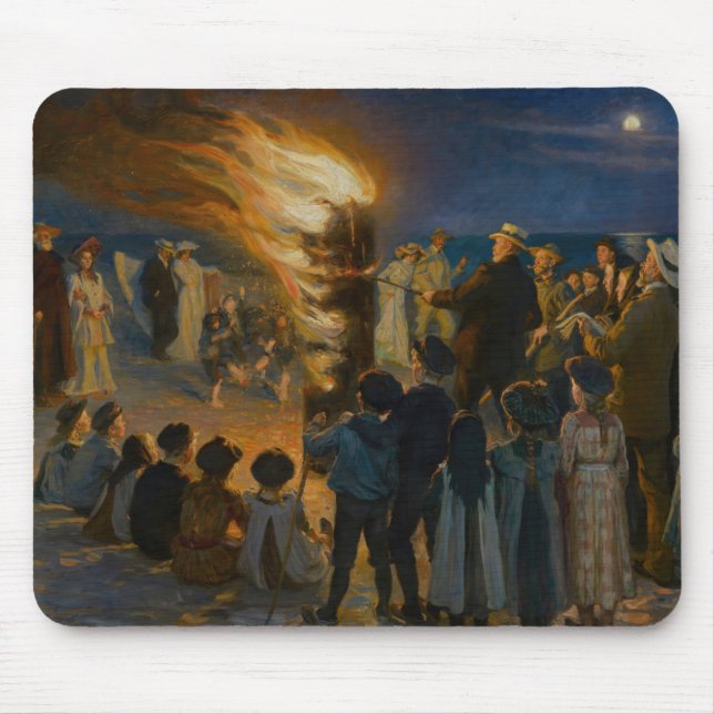 Peder Severin Kroyer - Feierabend im Mittsommer Mousepad (Vorne)