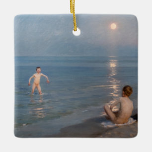 Peder Severin Kroyer - Jungen baden in Skagen Keramikornament