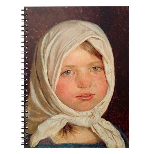 Peder Severin Kroyer - Kleines Mädchen aus Hornbae Notizblock (Vorderseite)