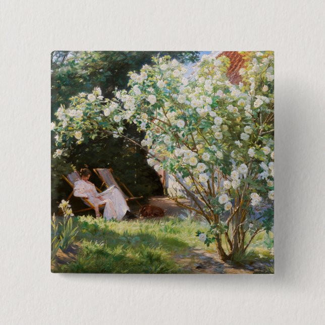 Peder Severin Kroyer - Rosen Button (Vorderseite)