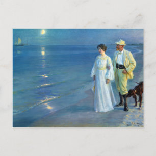 Peder Severin Krøyer Summer Abend Skagen Beach Postkarte