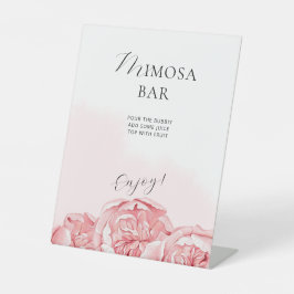 Pedestal Sign Brautparty in einem eleganten Stil. Sockelschild