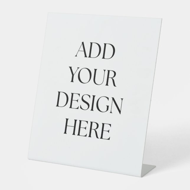 Pedestal Sign Sockelschild (Vorderseite)
