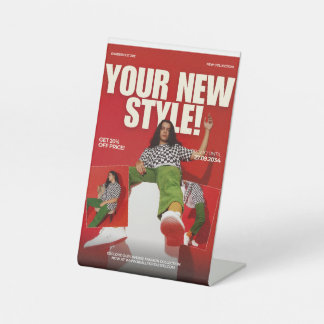 Pedestal Sign Sockelschild