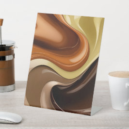 Pedestal-Zeichen in abstrakter Grafik Sockelschild