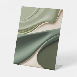 Pedestal-Zeichen in abstrakter Grafik Sockelschild