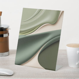 Pedestal-Zeichen in abstrakter Grafik Sockelschild