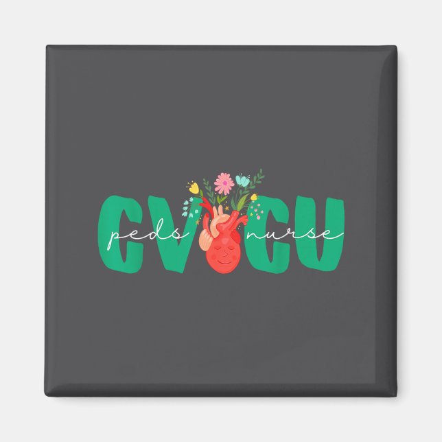 Pediatric Cvicu Nurse Cardiovascular Intensive Car Magnet (Vorne)