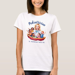 pediatric doctor antistress boat with children T-Shirt