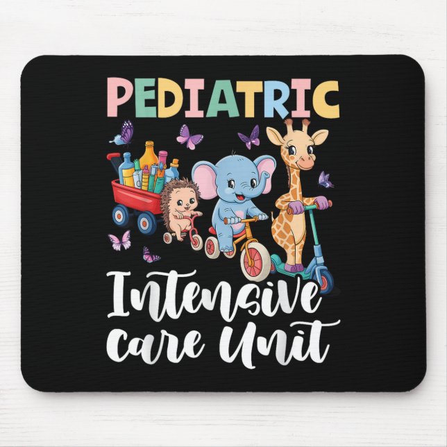 Pediatric Intensive Care Unit Cute Animals Groovy  Mousepad (Vorne)