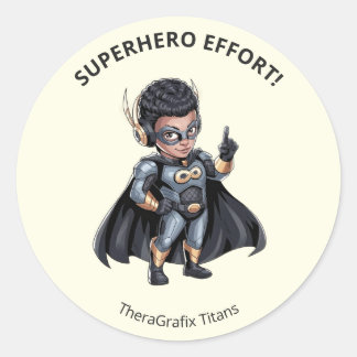 Pediatric Therapy Superhero Reward Sticker
