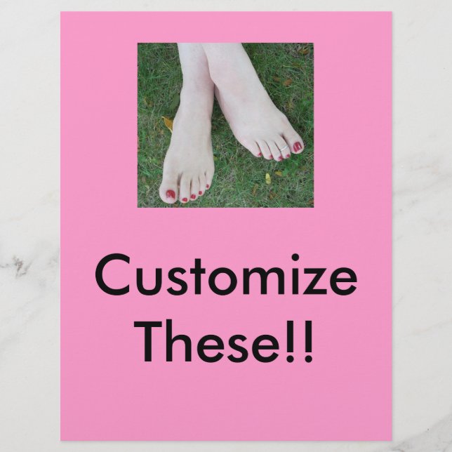 Pedicure Salon Flyer-Customize! Flyer (Vorne)