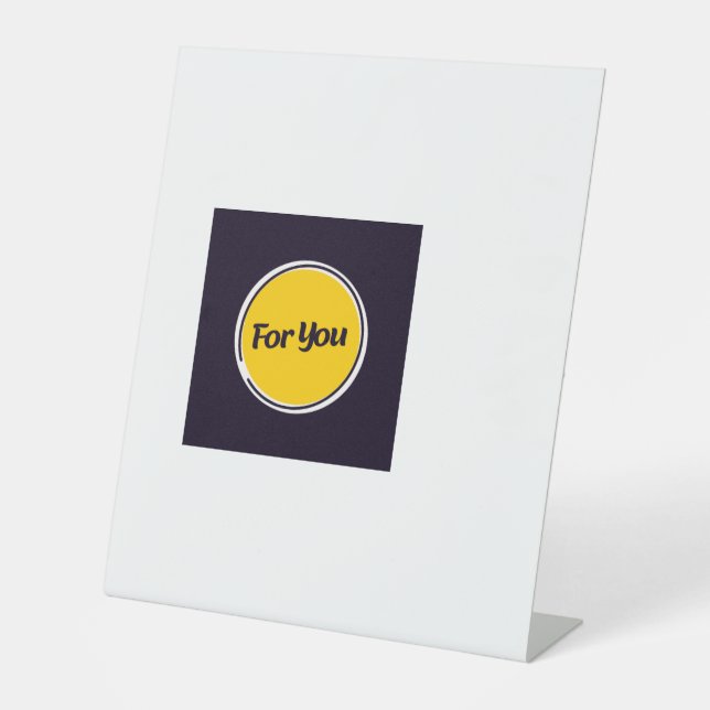 Pedistales Sign Sockelschild (Vorderseite)