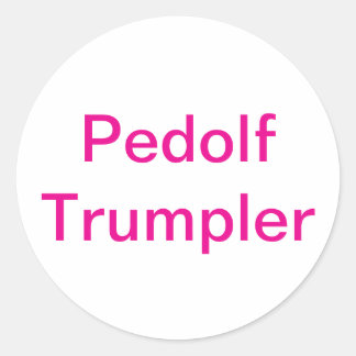 Pedolf Trumpler Splash-Art Hankamer Artjunkhaus Runder Aufkleber