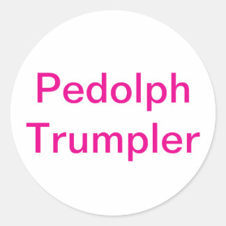 Pedolph Trumpler Splash-Art Hankamer Artjunkhaus Runder Aufkleber