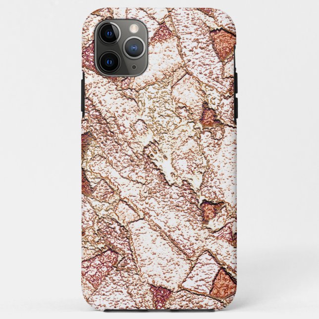 Pedra áspera em marrom claro cremoso Case-Mate iPhone hülle (Rückseite)