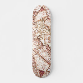 Pedra áspera em marrom claro cremoso skateboard
